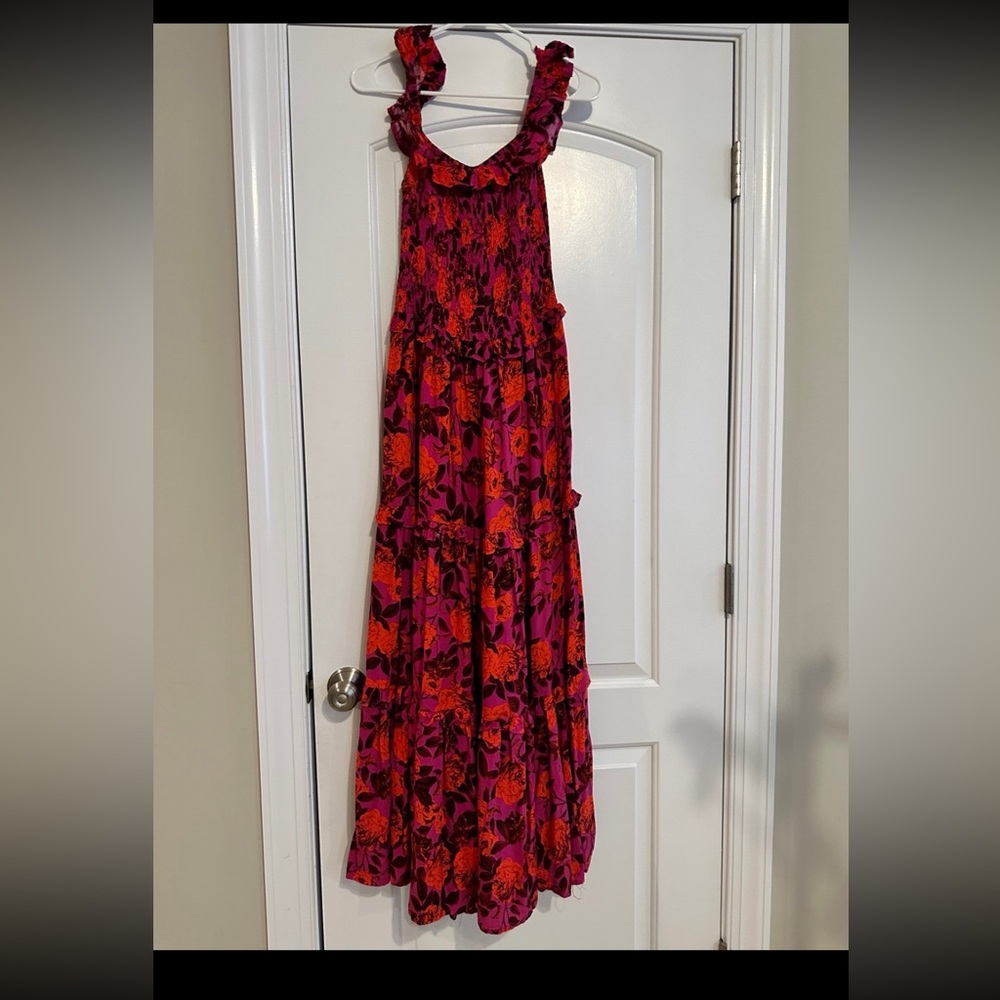 Abel the label floral maxi dress sz small